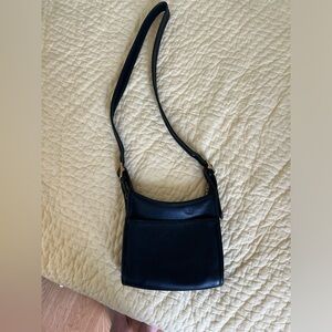 Coach Crossbody Purse - Black Leather